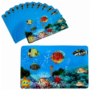 Set of 12 PVC Easy Care Placemats - Skuba
