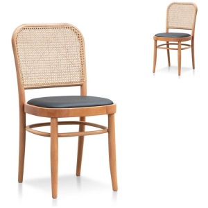 Set of 2 - Bonilla Dining Chair - Natural by Interior Secrets - AfterPay Available