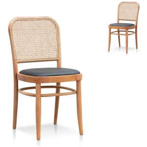 Set of 2 - Bonilla Dining Chair - Natural by Interior Secrets - AfterPay Available