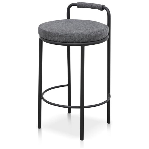 Set of 2 - Karimi 65cm Bar Stool - Charcoal Grey by Interior Secrets - AfterPay Available