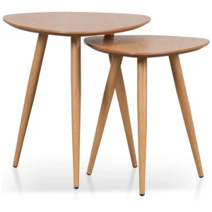 Set of 2 - Lauren Side Table - Natural by Interior Secrets - AfterPay Available