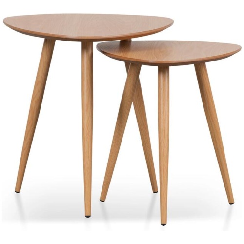 Set of 2 - Lauren Side Table - Natural by Interior Secrets - AfterPay Available