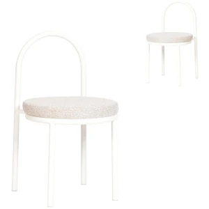 Set of 2 - Mclean White Dining Chair - Clay Grey by Interior Secrets - AfterPay Available