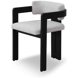 Set of 2 - Merari Black Dining Chair - Stone Beige by Interior Secrets - AfterPay Available