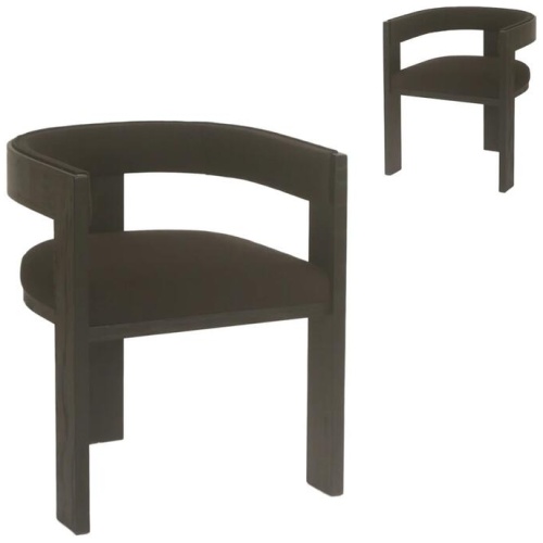 Set of 2 - Miles ELM Dining Chair - Full Black by Interior Secrets - AfterPay Available