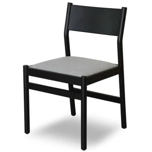 Set of 2 - Mirit Black Dining Chair - Moon Grey by Interior Secrets - AfterPay Available