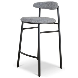 Set of 2 - Oneal 65cm Bar Stool - Lava Grey by Interior Secrets - AfterPay Available