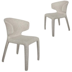 Set of 2 - Pollard Dining Chair - Clay Grey by Interior Secrets - AfterPay Available