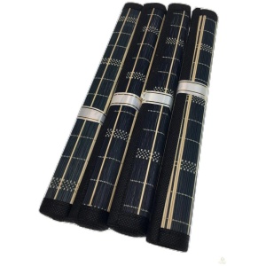 Set of 4 BAMBOO PLACEMATS Dinner Table Decor Party Natural Party 45x30cm BULK