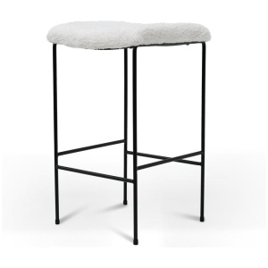 Seymour 65cm Bar Stool - White by Interior Secrets - AfterPay Available