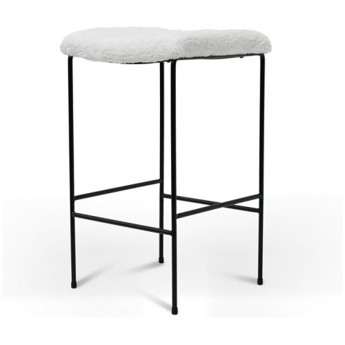 Seymour 65cm Bar Stool - White by Interior Secrets - AfterPay Available