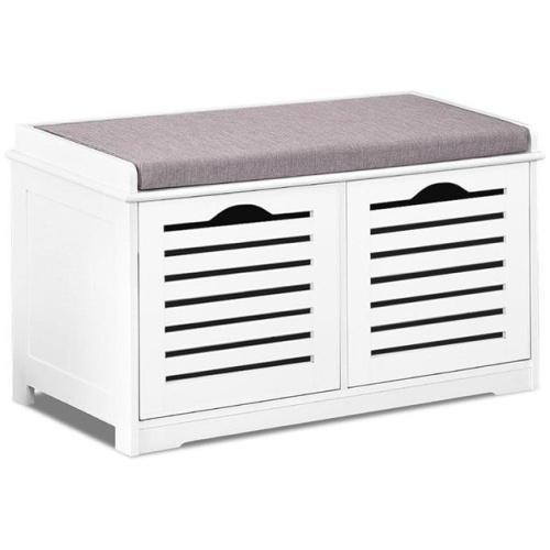 Shoe Rack Cabinet Bench White Caye