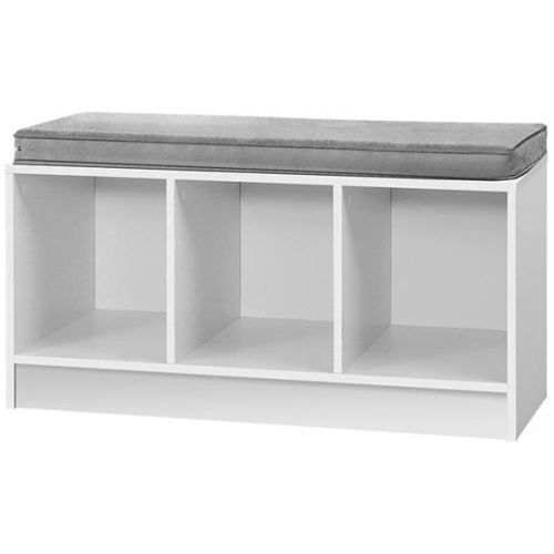Shoe Rack Cabinet Bench White Zia