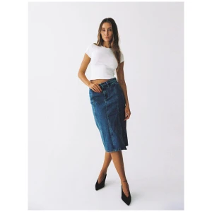 Signature Freya Denim Midi Skirt