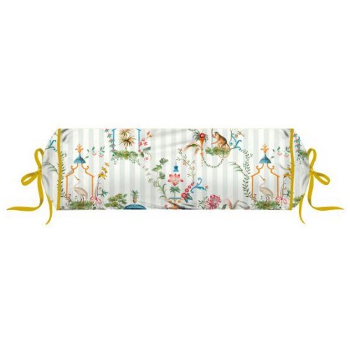 Singerie Cotton White Roll Cushion By Pip Studio