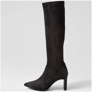 Siren Bradley Si Black Microsuede Black Boots Womens Shoes Casual Long Boots
