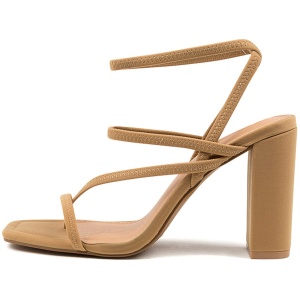 Skin Lima Sn Nude Neoprene Nude Sandals Womens Shoes Dress Heeled Sandals