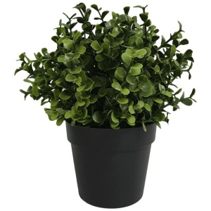 Small Potted Artificial Buxus Plant UV Resistant 20cm