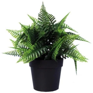 Small Potted Artificial Persa Boston Fern Plant UV Resistant 20cm