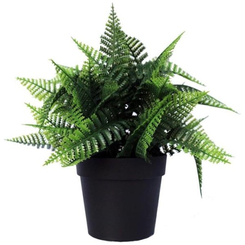 Small Potted Artificial Persa Boston Fern Plant UV Resistant 20cm