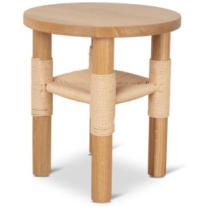 Smith 42cm Round Side Table - Natural by Interior Secrets - AfterPay Available