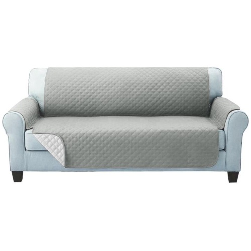 Sofa Cover Couch Covers 3 Seater Quilted Grey