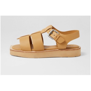 Sol Sana Hawkins Ss Tan Leather Tan Sandals Womens Shoes Casual Sandals Flat Sandals