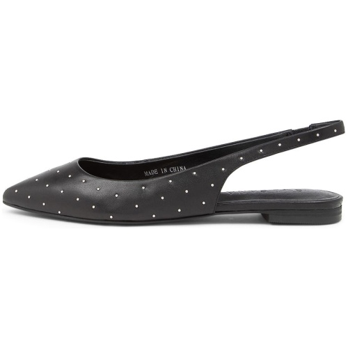 Sol Sana Maze Flat Ss Black Stud Leather Black Stud Shoes Womens Shoes Casual Flat Shoes