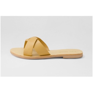 Sol Sana Sterling Slide Ss Tan Leather Tan Sandals Womens Shoes Casual Sandals Flat Sandals