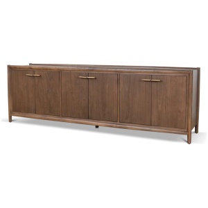 Sophia 2.38m Sideboard - Walnut by Interior Secrets - AfterPay Available