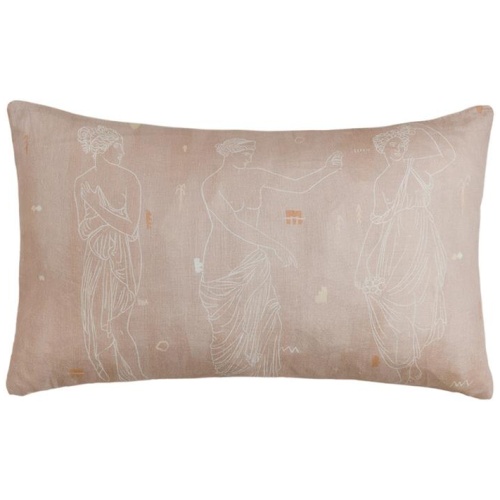 Sorority Sisters Lumbar Linen Cushion - 50x30cm
