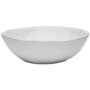 Speckle Stoneware Serving Bowl Milk Size 27X27X9cm by Ecology