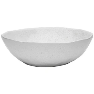 Speckle Stoneware Serving Bowl Milk Size 27X27X9cm by Ecology