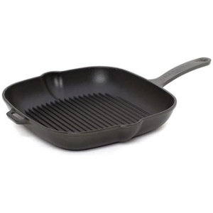 Square Grill Pan Caviar Size 25cm by Chasseur