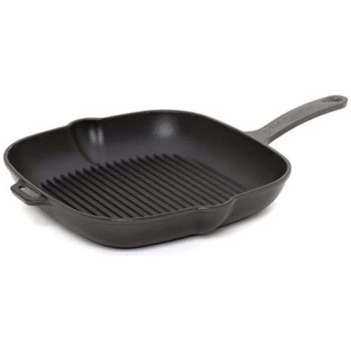 Square Grill Pan Caviar Size 25cm by Chasseur