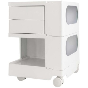 Storage Trolley Bedside Table 3 Tier Cart Boby Replica White