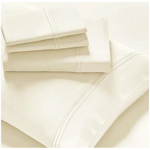 Strada Embroidered 1000 TC Egyptian Cotton Pristine Deep Queen Sheet sets by Renee Taylor