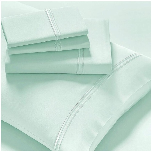 Strada Embroidered 1000 TC Egyptian Cotton Spa Deep Queen Sheet sets by Renee Taylor