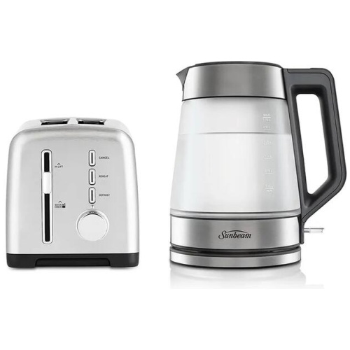 Sunbeam Stainless Steel TAM1002SS Toaster & KE6200 Kettle Bundle