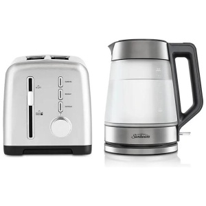 Sunbeam Stainless Steel TAM1003SS Toaster & KE6200 Kettle Bundle