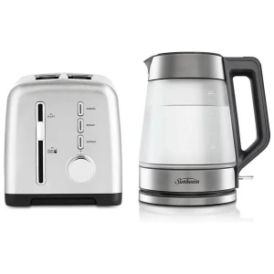 Sunbeam Stainless Steel TAM1003SS Toaster & KE6200 Kettle Bundle