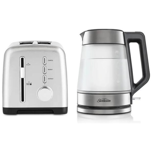 Sunbeam Stainless Steel TAM1003SS Toaster & KE6200 Kettle Bundle