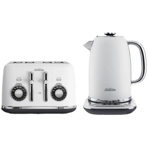 Sunbeam White TA2840W Toaster & KE2800W Kettle Bundle