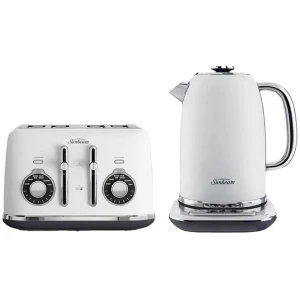 Sunbeam White TA2840W Toaster & KE2800W Kettle Bundle