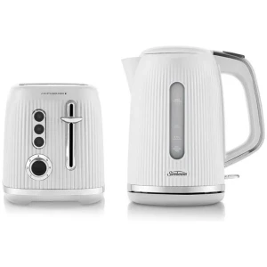 Sunbeam White TAP1002WH Toaster & KEP1007WH Kettle Bundle