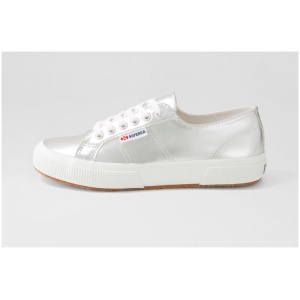 Superga 2750 Mirror S9 Silver Smooth Silver Shoes Womens Shoes Casual Flat Shoes