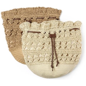 TARRAMARRA® Women Hand Woven Shoulder Bag - Light Brown / FREE
