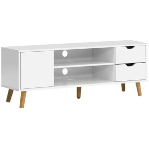 TV Cabinet Entertainment Unit 120cm White Larin