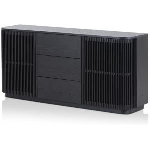 Tahlia 1.6m Sideboard Unit - Full Black by Interior Secrets - AfterPay Available