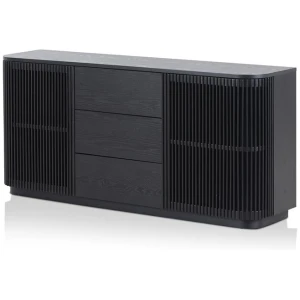 Tahlia 1.6m Sideboard Unit - Full Black by Interior Secrets - AfterPay Available